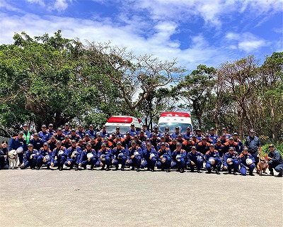 沖縄県消防学校で講演