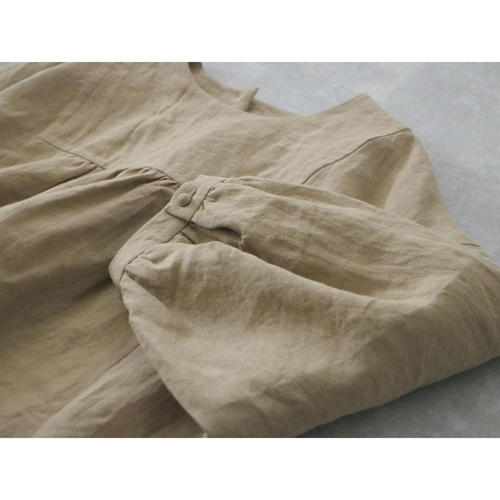 tous les jours:MAGALI フレンチリネンスクエア·ヨークプルオーバー