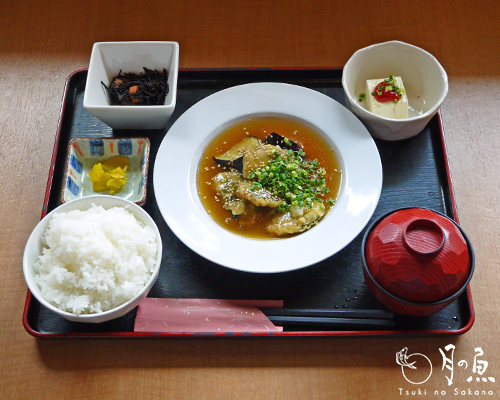 真アジの天麩羅おろしあんかけ定食　－2013/05/07－