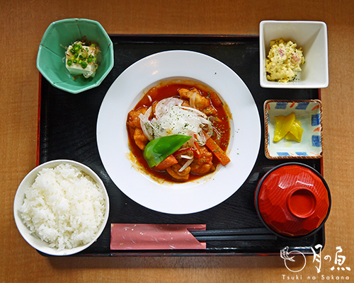 若鶏の甘酢あんかけ定食　－2013/05/24－