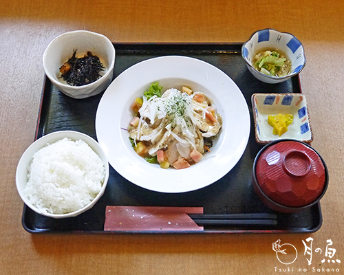 蒸し鶏と彩りサラダ定食　－2013/08/09－