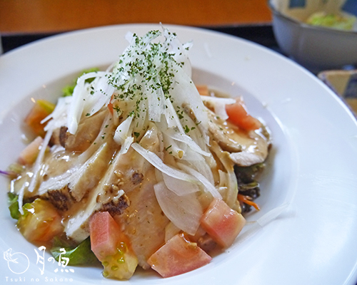 蒸し鶏と彩りサラダ定食　－2013/08/09－