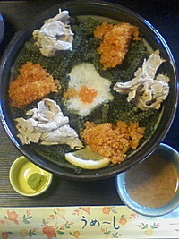 海ブドウ丼。