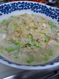 ズワイガニのあんかけチャーハン