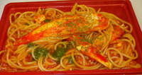 お持ち帰りの特製パスタ